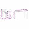 vidaXL Conjunto de Comedor de Jardín 3 pcs Marrón