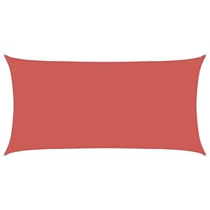 vidaXL Toldo Vela 2 x 6 m HDPE Rectangular Terracota