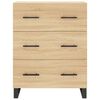 vidaXL Aparador alto madera contrachapada color roble 69,5x34x180 cm