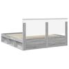 vidaXL Estructura de cama con cabecera Gris Sonoma 180 x 200 cm