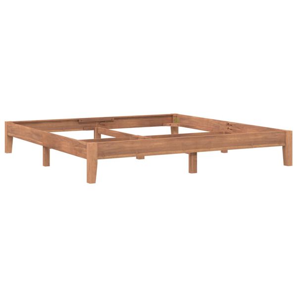 vidaXL Estructura de cama de madera de teca maciza 200x200 cm