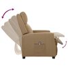 vidaXL Sill&oacute;n reclinable el&eacute;ctrico de cuero sint&eacute;tico color capuchino