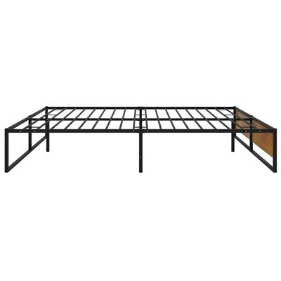 vidaXL Estructura de cama de metal negra 200x200 cm