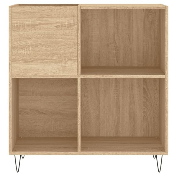 vidaXL Mueble discos madera contrachapada roble Sonoma 84,5x38x89 cm