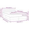 vidaXL Cama box spring con colch&oacute;n terciopelo rosa 140x220 cm
