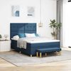 vidaXL Cama tipo Box Spring con colch&oacute;n Azul 160 x 200 cm tela