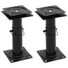 vidaXL Pedestales asientos barco giratorio 360&deg; ajustable 2 uds acero