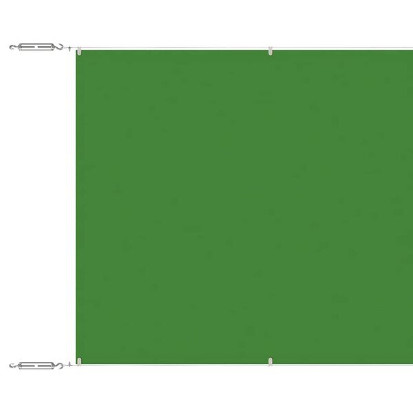 vidaXL Toldo vertical verde claro 100x600 cm tela oxford