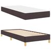 vidaXL Cama tipo Box Spring Marrón Oscuro 90 x 200 cm tela