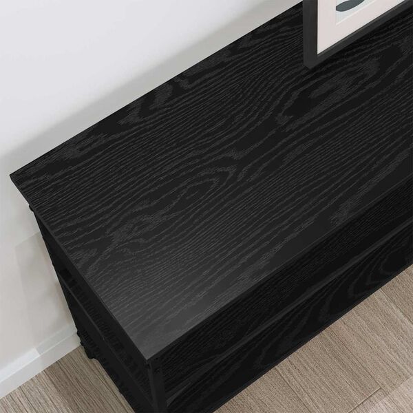 vidaXL Mesa Consola Roble negro 100 x 32 x 75 cm Madera contrachapada