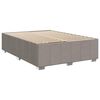 vidaXL Cama box spring con colch&oacute;n tela gris taupe 140x200 cm