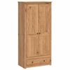 vidaXL Armario PANAMA Miel 88,5 x 50 x 185 cm Madera de Pino Maciza