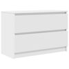 vidaXL Mueble de TV de madera de ingenier&iacute;a blanco 80x35x54 cm