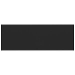 vidaXL Umbral de Ventana Negro con Vetado de Madera 120 x 50 x 4,5 cm