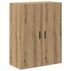 vidaXL Aparador alto con caj&oacute;n 2 pcs Roble artesanal