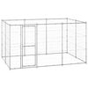vidaXL Perrera de exterior de acero galvanizado 7,26 m&sup2;