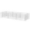 vidaXL Arriate de gaviones de acero 270x90x50 cm