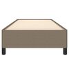 vidaXL Estructura de cama sin colchón tela gris taupe 90x190 cm