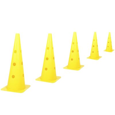 Kerbl Set de agilidad obstáculos y conos 2 en 1 amarillo 81994