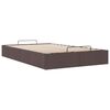 vidaXL Estructura cama otomana sin colch&oacute;n marr&oacute;n oscuro 120x200cm