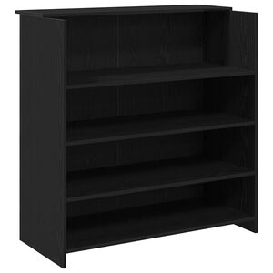 vidaXL Escritorio de recepci&oacute;n roble negro 100x50x103,5 cm madera de ingenier&iacute;a