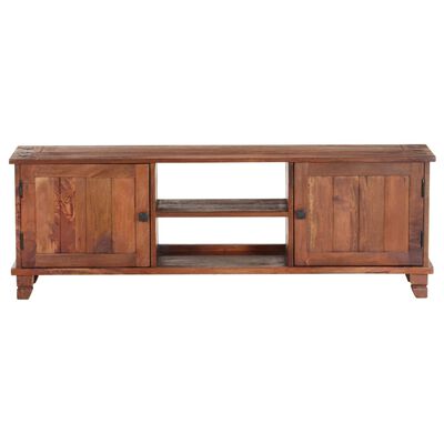 vidaXL Mueble para TV madera maciza de acacia marrón miel 120x30x41 cm