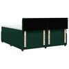 vidaXL Cama box spring con colch&oacute;n terciopelo verde oscuro 200x200 cm