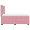 vidaXL Cama box spring con colch&oacute;n terciopelo rosa 160x200 cm