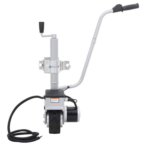 vidaXL Rueda jockey de remolque motorizada aluminio 12 V 350 W