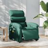 vidaXL Sill&oacute;n reclinable de masaje el&eacute;ctrico tela verde oscuro