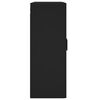 vidaXL Armario de pared madera de ingenier&iacute;a negro 69,5x34x90 cm
