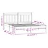 vidaXL Estructura de cama de madera maciza 150x200 cm