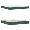 vidaXL Estructura de cama con colch&oacute;n 2 pcs Verde Terciopelo