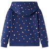 Sudadera infantil con capucha azul marino 92