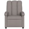 vidaXL Sill&oacute;n reclinable de masaje el&eacute;ctrico tela gris taupe