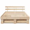 vidaXL Estructura de cama Marr&oacute;n 160 x 200 cm Madera de pino macizo