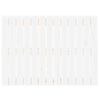 vidaXL Cabecero de cama pared madera maciza pino blanco 82,5x3x60 cm