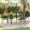 vidaXL Conjunto de Comedor de Jard&iacute;n 5 pcs Negro