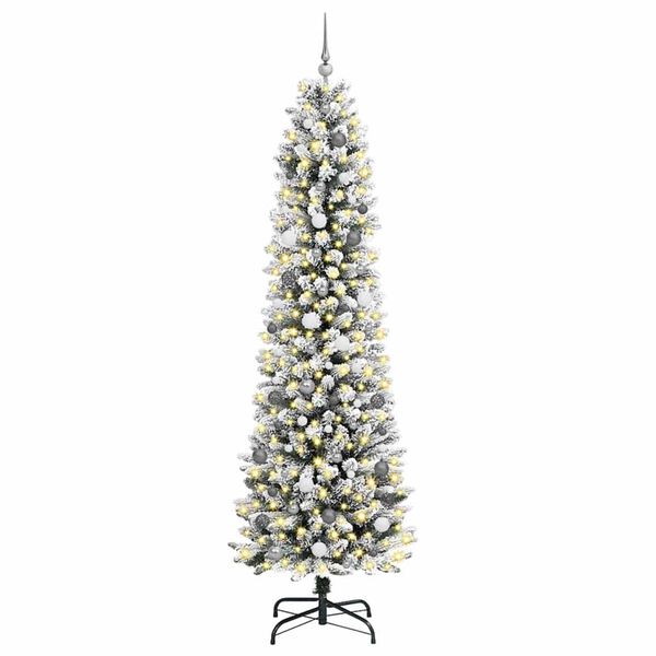 vidaXL &Aacute;rbol de Navidad artificial 240 cm PVC, Metal y Pl&aacute;stico
