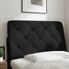 vidaXL Cabecero de cama acolchado tela negro 80 cm