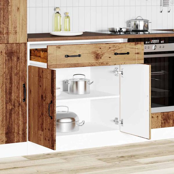 vidaXL Mueble bajo de cocina Lucca madera vieja