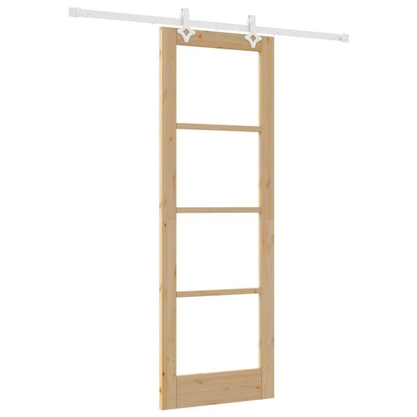 vidaXL Puerta Corredera Natural 73,5 x 211 cm
