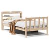 vidaXL Estructura de cama sin colch&oacute;n madera maciza de pino 90x200 cm