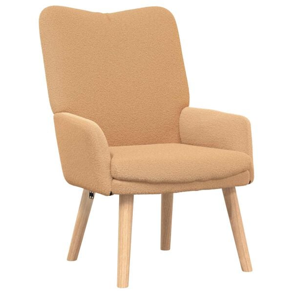 vidaXL sill&oacute;n Beige 63 x 67 x 94 cm Poli&eacute;ster y contrachapado