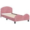 vidaXL Cama para niños con cabecero Rosa 80 x 200 cm Terciopelo