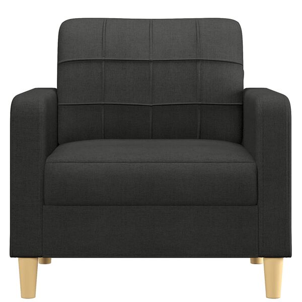 vidaXL Sill&oacute;n de tela negro 60 cm