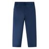 Pantalones infantiles con ribetes negros azul marino 92