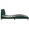 vidaXL Estructura cama sin colch&oacute;n terciopelo verde oscuro 160x200 cm