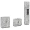 vidaXL Juego de armarios de ba&ntilde;o de 3 piezas HOORN Gris Hormig&oacute;n