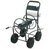 vidaXL Carrito de manguera para jard&iacute;n conector de 1/2" acero 75 m